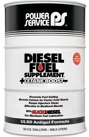 Power Service Diesel Fuel Supplement + Cetane Boost | Container: 55 Gallon Drum | Shipped as: 1 x 55 Gallon Drum - Fuel Additives